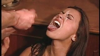 Nikita Denise spins around for a huge facial cumshot