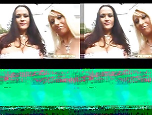 Candy Manson Carmella Bing and Candy Mason teasing in the garden